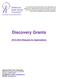 Discovery Grants. 2015-2016 Request for Applications