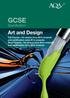 GCSE. Art and Design Full Course for exams June 2014 onwards. Specification. and certification June 2014. Short Course for exams June 2014 onwards
