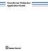 Transformer Protection Application Guide