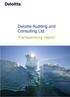 Deloitte Auditing and Consulting Ltd. Transparency report