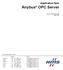 Anybus OPC Server. Application Note. Doc.Id. SCM-7032-028 Rev. 3.01. HMS Industrial Networks AB