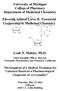 University of Michigan College of Pharmacy Department of Medicinal Chemistry. Eleventh Annual Leroy B. Townsend Lectureship in Medicinal Chemistry
