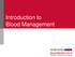 Introduction to Blood Management