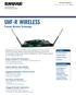 UHF-R WIRELESS Premier Wireless Technology