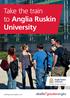 Take the train to Anglia Ruskin University
