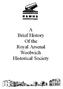 A Brief History Of the Royal Arsenal Woolwich Historical Society