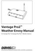 Weather Envoy Manual. For Vantage Pro2. Davis Instruments, 3465 Diablo Avenue, Hayward, CA 94545 510-732-9229 www.davisnet.com