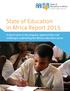State of Education in Africa Report 2015