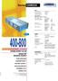 400-800. Series OMEGA WATTS POWER SUPPLY AC/DC SINGLE OR MULTIPLE OUTPUT. Flexible modular design. Programmable outputs** Power factor correction***