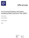 CPIx on Line. Pre-Contract Building Information Modelling (BIM) Execution Plan (BEP) Project Name: Project Address: Project Number: Date: