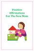 Positive Affirmations For The New Mom