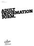 Version 2 November 2014 ADULT INFORMATION FORM. scouts.org.uk