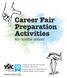 Career Fair Preparation Activities