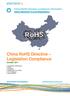 China RoHS Directive Legislation Compliance October 2011