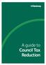 A guide to Council Tax Reduction