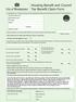 Housing Benefit and Council Tax Benefit Claim Form