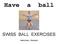 Have a ball SWISS BALL EXERCISES SWISS BALL TRAINING