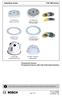 Detector transparent with Color Inserts. FAA 500 TR P Trim Ring transparent with Color Inserts. FCA 500 / FCA 500 E Detector Bases