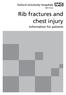 Rib fractures and chest injury