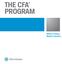 THE CFA PROGRAM. Where Theory Meets Practice