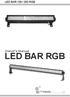 LED BAR 126 / 252 RGB. Owner s Manual LED BAR RGB