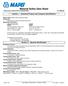 Material Safety Data Sheet