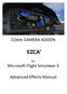 EZdok CAMERA ADDON EZCA. for. Microsoft Flight Simulator X. Advanced Effects Manual