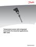 Temperature sensor with integrated transmitter for industrial applications, MBT 3560