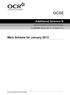 GCSE. Additional Science B. Mark Scheme for January 2013. General Certificate of Secondary Education. Unit B721/02: Modules B3, C3, P3 (Higher Tier)