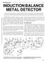 ETI Project 549 INDUCTION BALANCE METAL DETECTOR