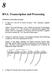 RNA: Transcription and Processing