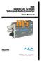 Hi5. HD-SDI/SDI To HDMI Video and Audio Converter User Manual. December 17, 2008 P/N 101663-01. For Hi5 Serial Number 13899 or Later
