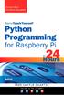Richard Blum Christine Bresnahan. Python Programming for Raspberry Pi