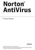 Norton. AntiVirus. Product Manual