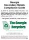 Georgia Secondary Metals Compliance Guide
