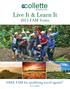 guided by travel Live It & Learn It 2015 FAM Tours FREE FAM for qualifying travel agents!** (see inside)