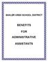 BENEFITS FOR ADMINISTRATIVE ASSISTANTS