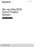 Blu-ray Disc/DVD Home Theatre System