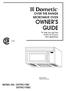 OVER THE RANGE MICROWAVE OVEN OWNER S GUIDE
