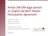 Article 194 CRR legal opinion on English law BAFT Master Participation Agreement