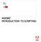 ADOBE INTRODUCTION TO SCRIPTING