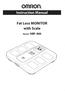 Instruction Manual. Fat Loss MONITOR with Scale. Model HBF-400