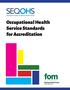 Occupational Health Service Standards for Accreditation
