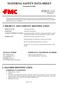 MATERIAL SAFETY DATA SHEET