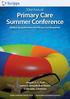 Primary Care Summer Conference