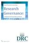 Dorset Research Consortium. Research Governance: A handbook for Researchers in Dorset