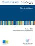 Occupational segregation. Working Paper Series No. 35. Men in childcare. Heather Rolfe. National Institute of Economic and Social Research