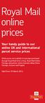 Royal Mail online prices