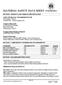 MATERIAL SAFETY DATA SHEET