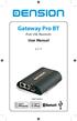 Gateway Pro BT ipod, USB, Bluetooth